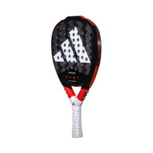 Adidas Metalbone 3.2 Carbon Padel Racket (Black/Red) with angle