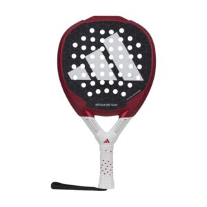 Adidas Metalbone Team 3.3 Padel Racket in red with fiberglass frame and octagonal core designed for power and shot stability