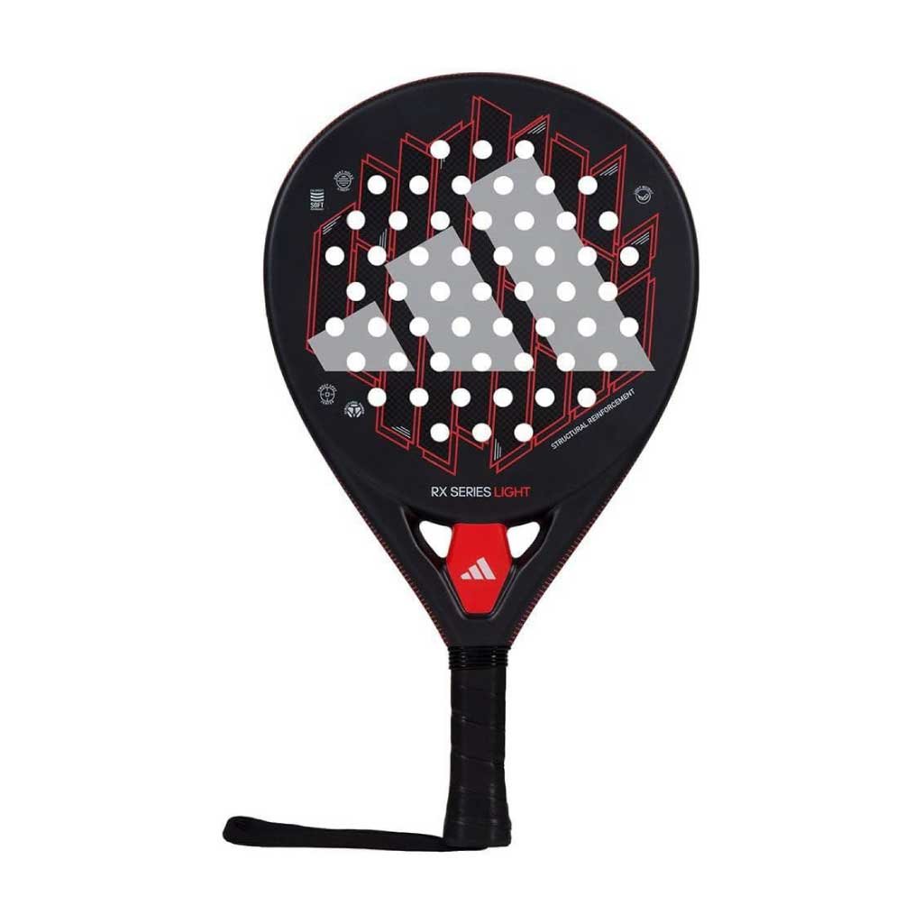 Nox vs Adidas – Which Padel Racket Brand is Right for You 2025? 14 Adidas RX Series Light Pink padel racket close-up showing lightweight fiberglass frame and advanced grip for precision play
