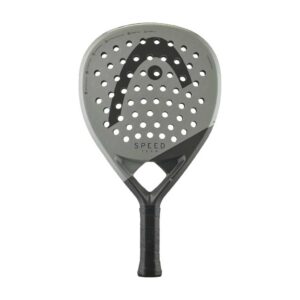 HEAD-Speed-Team-Padel-Racket HEAD Speed Team Padel Racket close-up showing teardrop head shape and fiberglass surface for intermediate players
