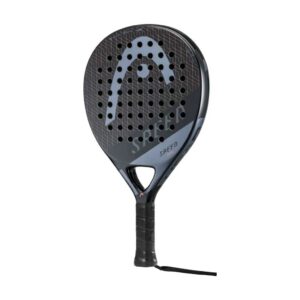 HEAD Evo Speed 2025 Padel Racket close-up featuring fiberglass shaft and lightweight frame for versatile play