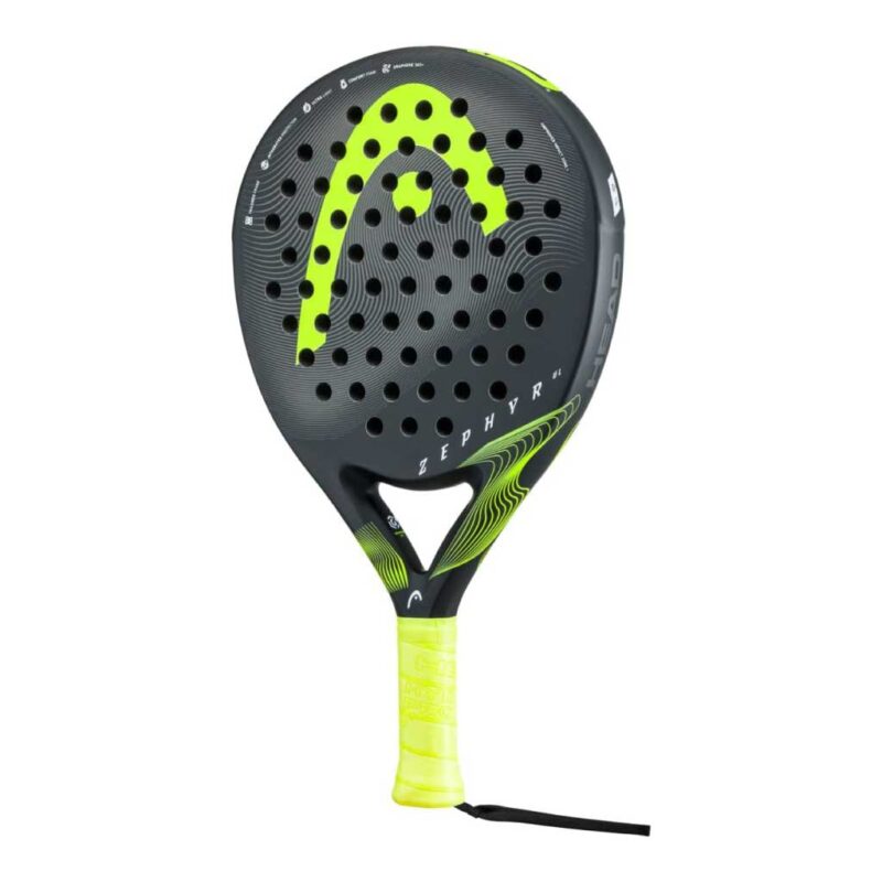 HEAD Zephyr UL 2023 Padel Racket featuring Graphene 360+ technology with lightweight design and round head shape for enhanced control