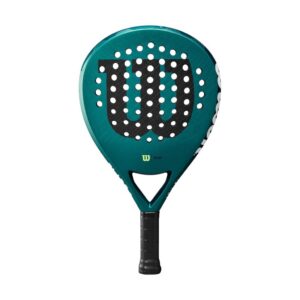 Wilson-Blade-Pro-V3-Padel-Racket Wilson Blade Pro V3 Padel Racket black/Green close-up showing carbon fiber face and C2 Tubular construction for enhanced durability and precision
