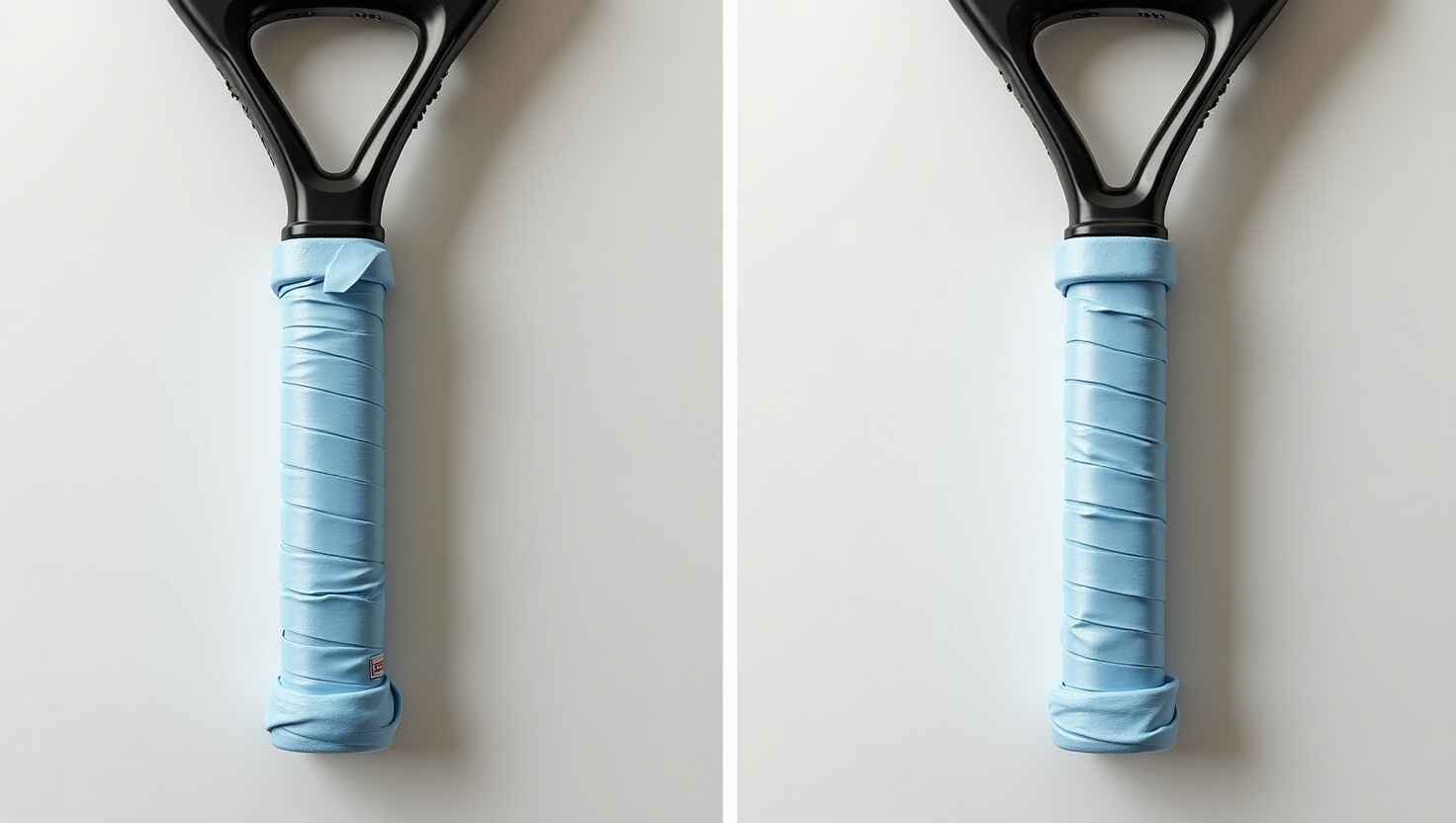 How to Replace the Grip on a Padel Racket (7 Steps) 5 Common grip replacement mistakes: Wrapping too loose vs. wrapping correctly on a padel racket