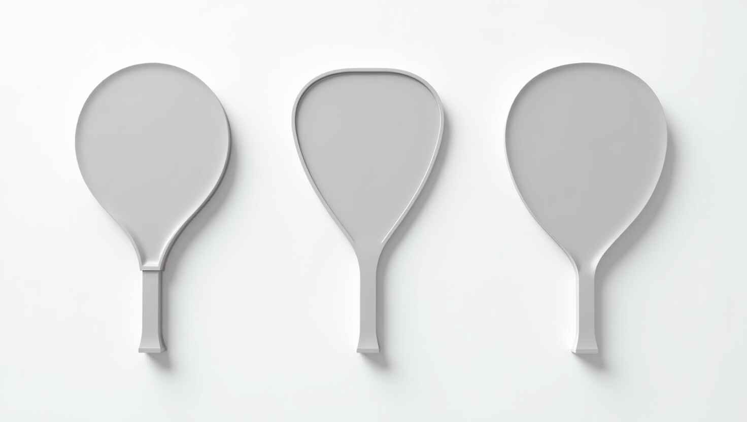 The Evolution of Padel Rackets Over the Years (1970 - 2025) 3 Comparison of round, teardrop, and diamond padel racket shapes and their playing advantages