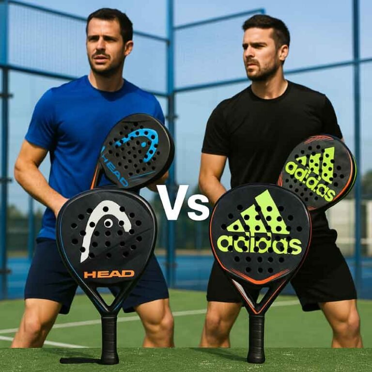 Head vs Adidas: Which Padel Racket Brand is Best for You? (2025) 8 A image of Head vs Adidas Padel Rackets comparison with professional men players