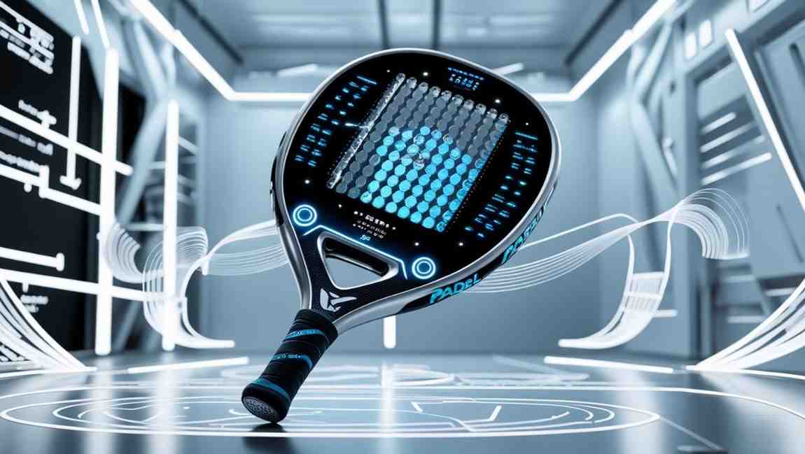Future of Padel Rackets: Top Innovations & Emerging Trends in 2025 1 future of padel rackets with smart technology, advanced materials, and digital innovations representing 2025 trends in padel gear.