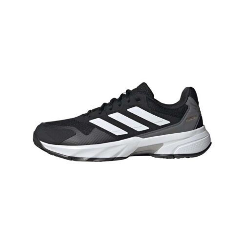 Adidas Mens Courtjam Control 3 Tennis Sneaker with angle