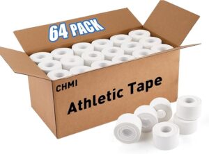 DIY Padel Accessories: Custom Grips & Protectors Guide 2025 2 CHMI white athletic tape 64 pack for sports, medical use, and DIY padel grips