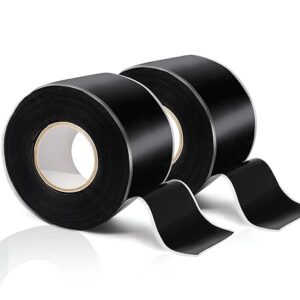 DIY Padel Accessories: Custom Grips & Protectors Guide 2025 6 2 rolls of black self-fusing silicone tape for waterproof repair and DIY padel frame protection