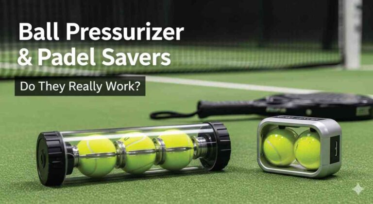 Padel ball pressurizer and ball saver extending ball life