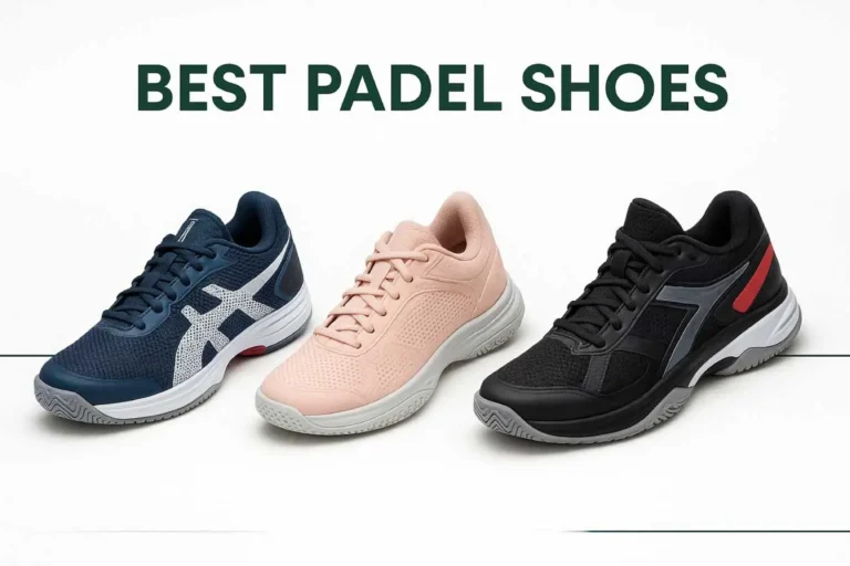 Best Padel Shoes 2026: Top Picks for Grip & Comfort 11 Best padel shoes 2026 featuring men’s, women’s, and pro models with herringbone, omni, and hybrid soles on a white background.